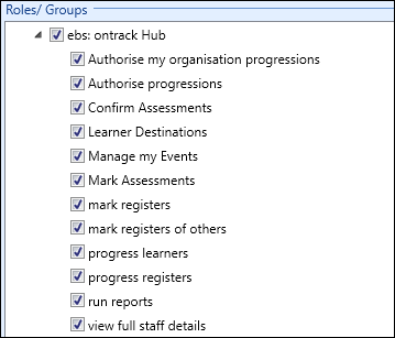 ebs: ontrack Hub group